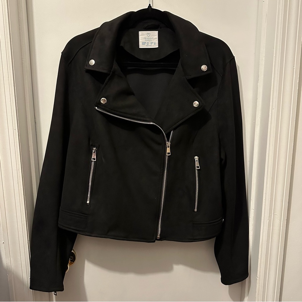 Primark Black Suede Biker Jacket